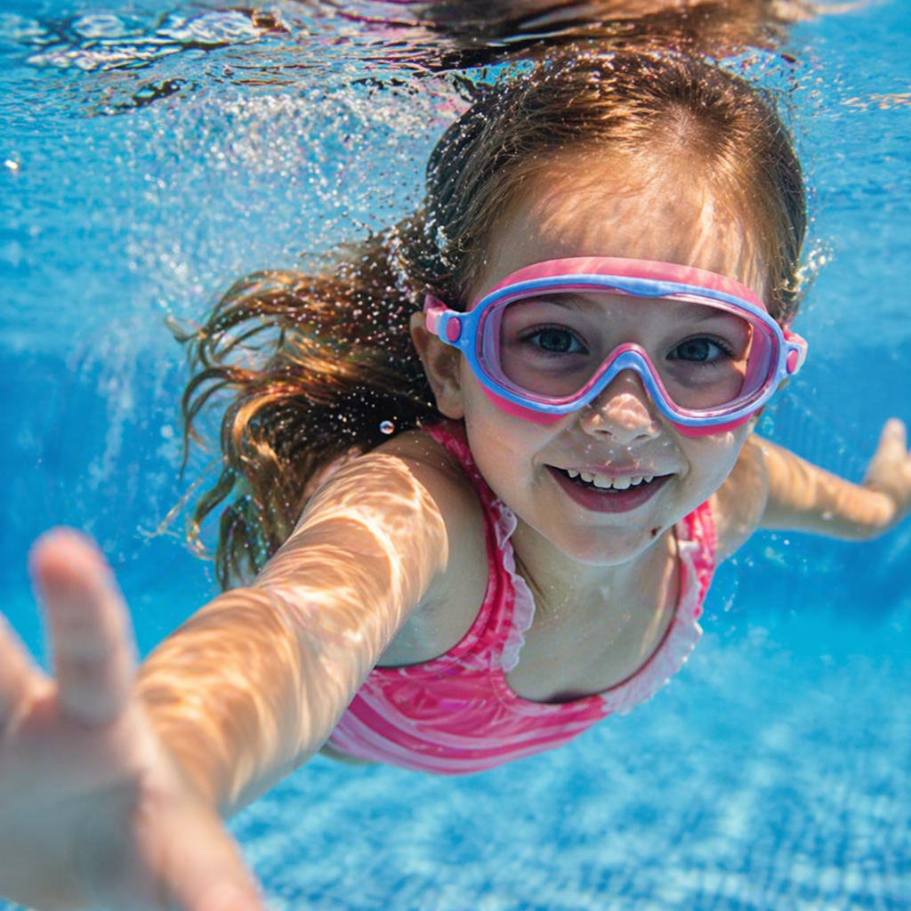 Clip-On Swimming Goggles