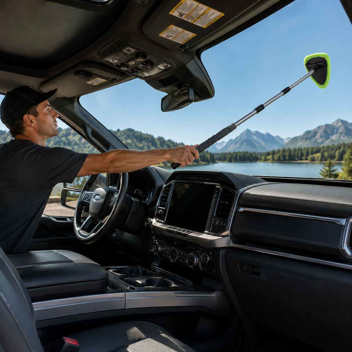 Extendable Microfiber Windshield Cleaner