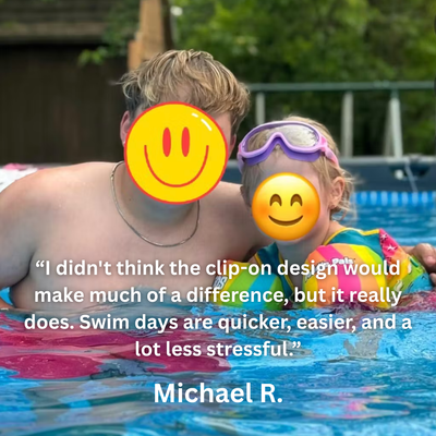 Clip-On Swimming Goggles